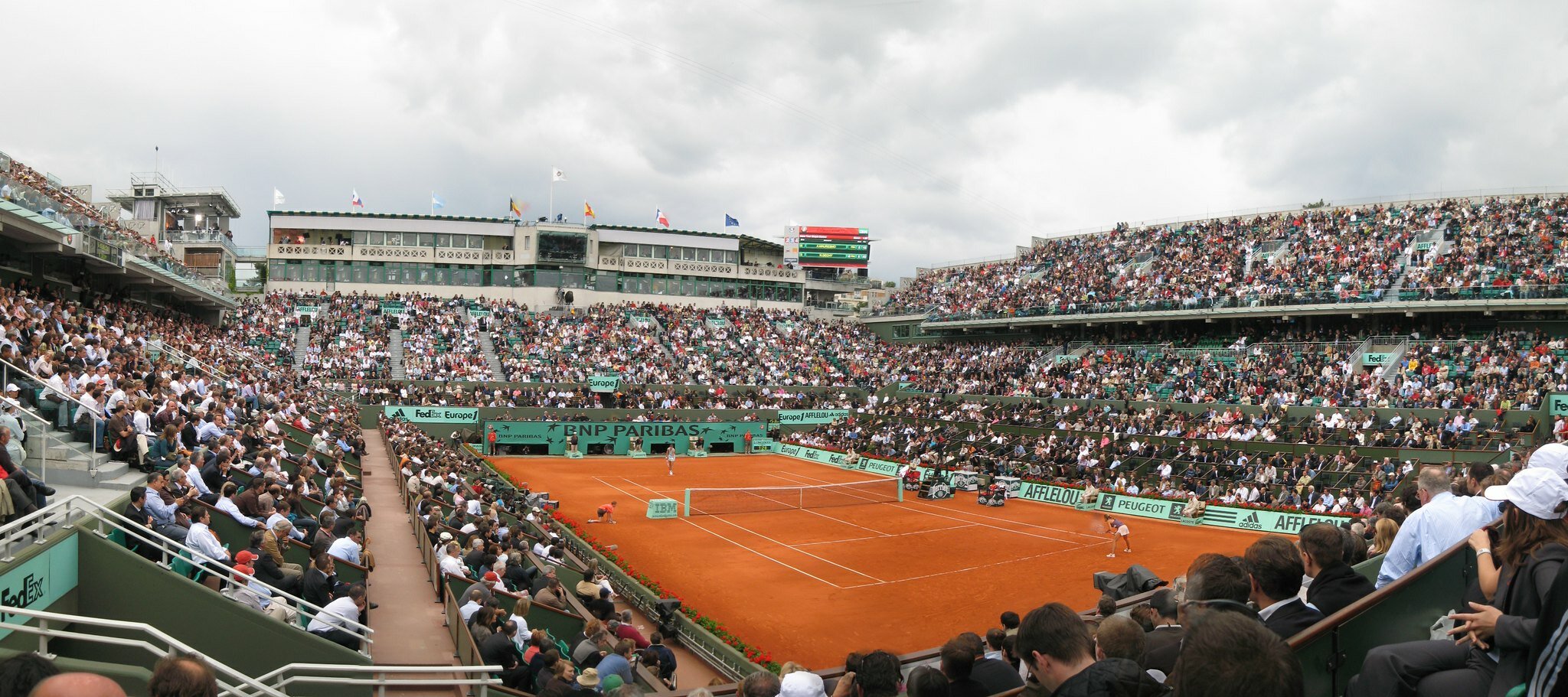 vue panoramique Roland Garros (Paris)