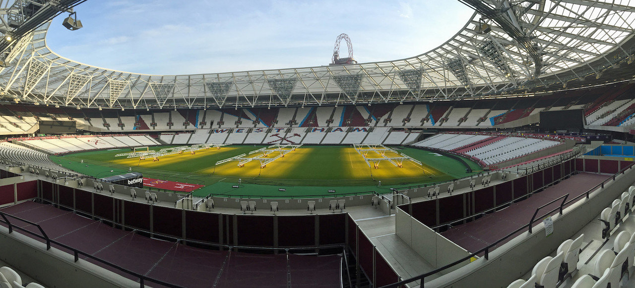 vue panoramique Stade olympique de Londres 