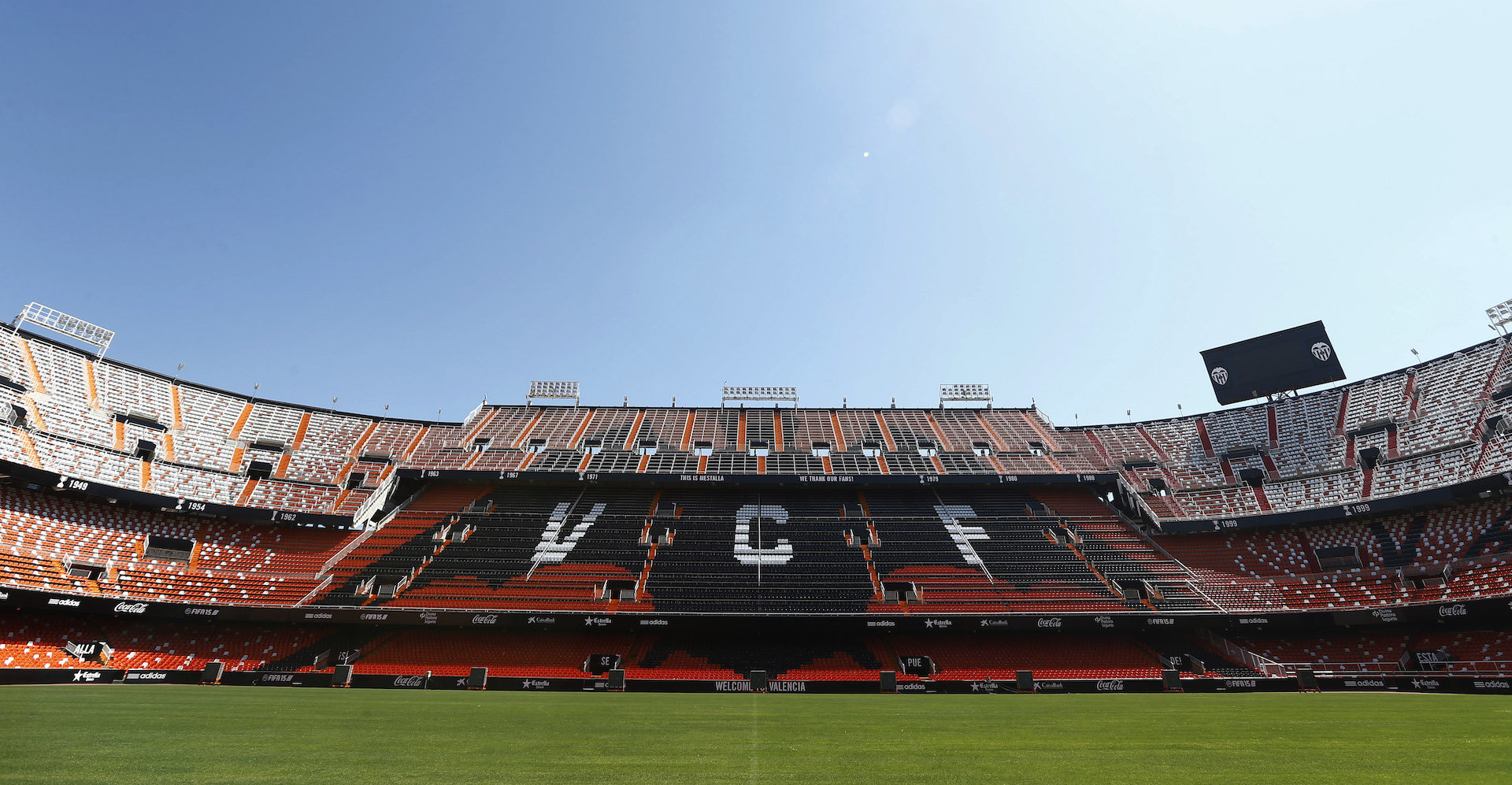 vue panoramique Stade de Mestalla (Valence)